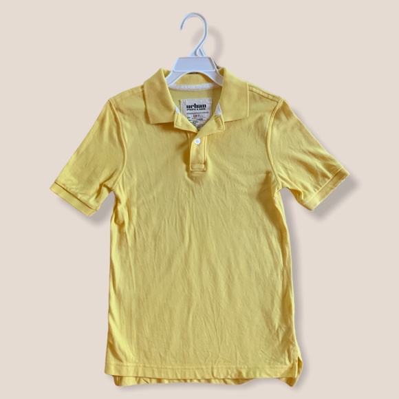 Urban Pipeline Yellow Short Sleeve Polo Shirt - Picture 1 of 3